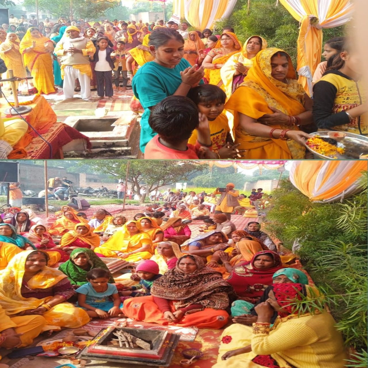 गायत्री महायज्ञ में विश्व कल्याण का लिया संकल्प