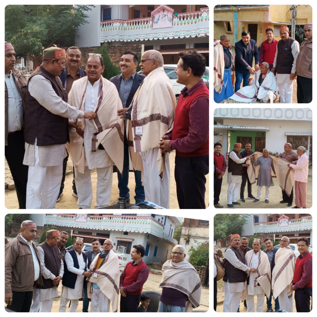 भट्ट ब्राह्मण महासभा काशी द्वारा आज एक काशी श्रेष्ठ काशी समृद्ध काशी के क्रम में भट्ट ब्राह्मण समाज के वरिष्ठ जनों को किया गया सम्मानित