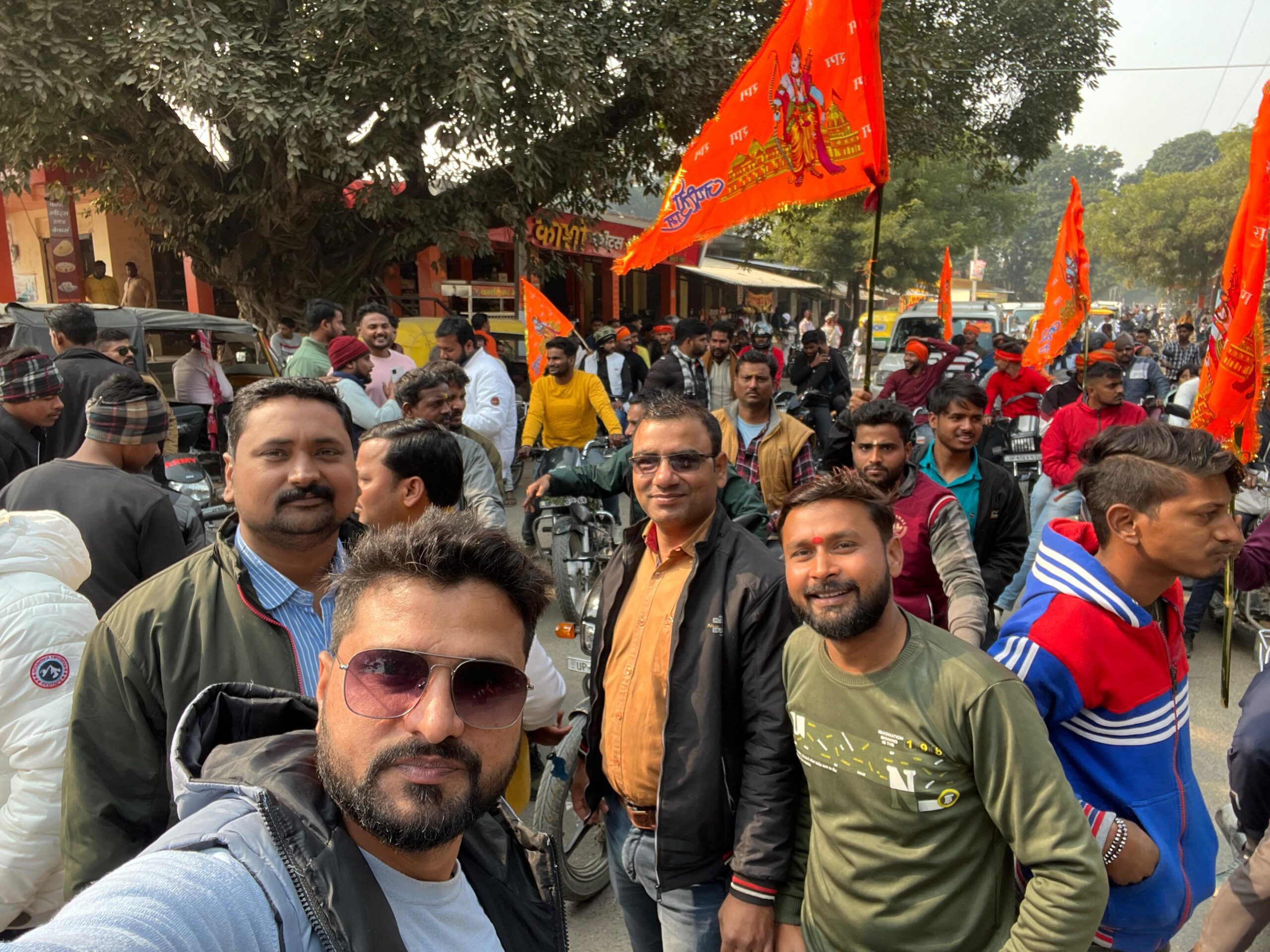 दानगंज से मार्कण्डेय महादेव तक श्रीराम की भव्य शोभा यात्रा निकाली गई