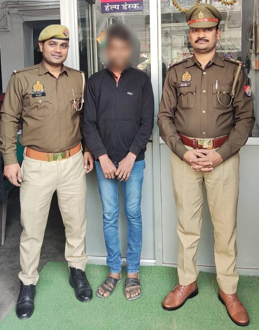 एक वारण्टी थाना लक्सा पुलिस द्वारा गिरफ्तार
