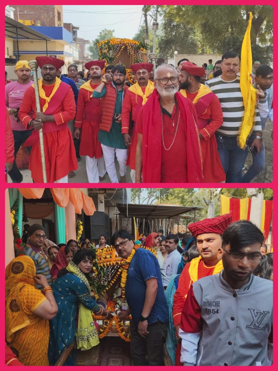 धूमधाम से निकली साई बाबा की पालकी शोभायात्रा उमडा भक्तो का जनसैलाब, बेनीपुर साई बाबा मन्दिर का त्रिदिवसीय स्थापना दिवस समारोह सम्पन्न