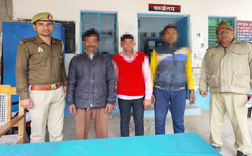 थाना जंसा पुलिस ने 03 नफर वारंटी को किया गिरफ्तार 