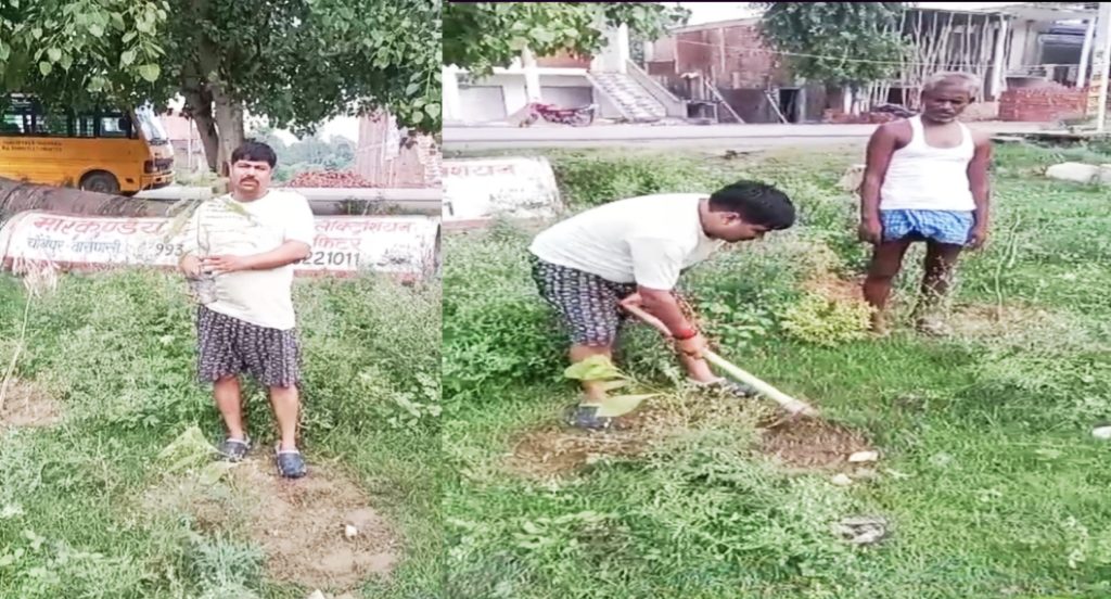 जिला उद्योग व्यापार मंडल कोषाध्यक्ष वाराणसी सोनू सेठ ने किया वृक्षारोपण 