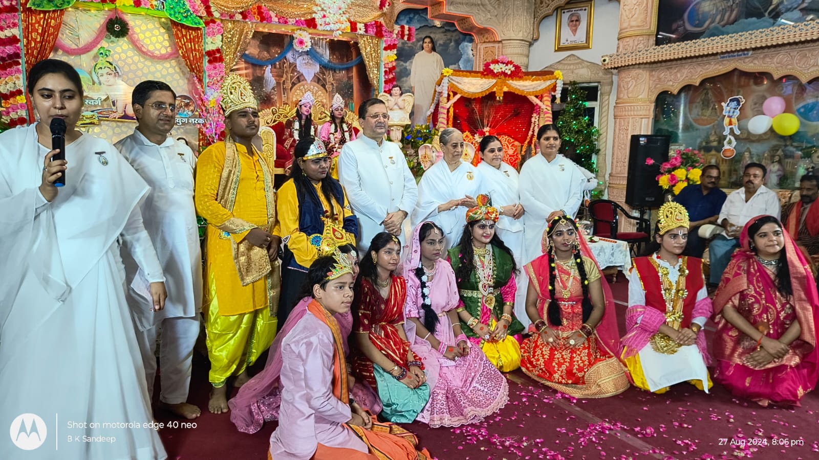 ब्रह्माकुमारीज़ में हर्षोल्लास पूर्वक मनाई गई जन्माष्टमी बुराईयों पर विजय ही जन्माष्टमी का संदेश – ब्र.कु.सुरेन्द्र दीदी |