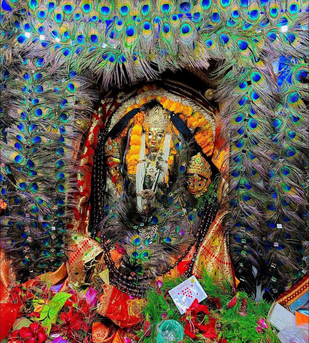 भगवती महालक्ष्मी माता का विशेष मोरपंखी शृंगार राष्ट्र के सुख समृद्धि व विश्व पर हुआ