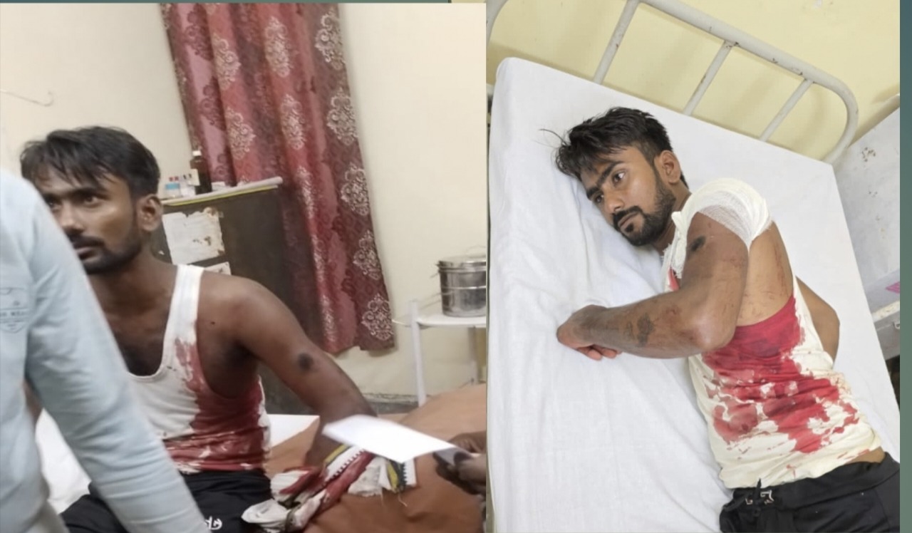पिता-पुत्र के विवाद में बीच बचाव करने गये नेता को लगी गोली