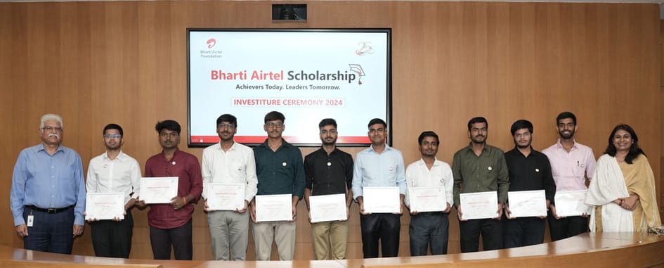भारती एयरटेल फाउंडेशन ने भारती एयरटेल छात्रवृत्ति कार्यक्रम के तहत 282 छात्रों को किया सम्मानित।