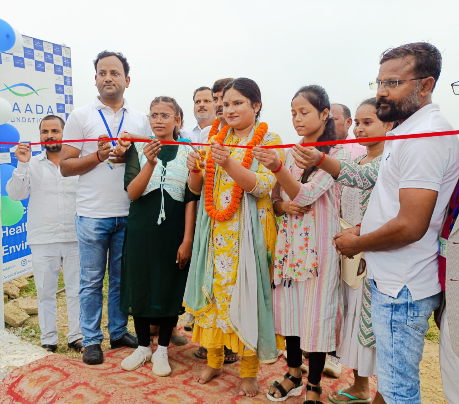 अवादा फाउंडेशन ने किया खेल मैदान का शुभारंभ