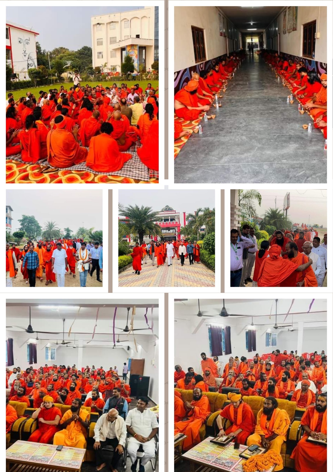 डॉक्टर विजय आयुर्वेदिक मेडिकल कॉलेज में स्वामी रामदेव जी के 90 संन्यासीगण का आगमन