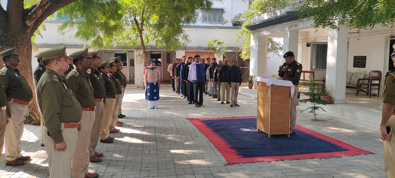 राष्ट्रीय मतदाता दिवस” पर पुलिस कार्यालय एवं थानों में अधिकारियों और कर्मचारियों को दिलाई गई शपथ