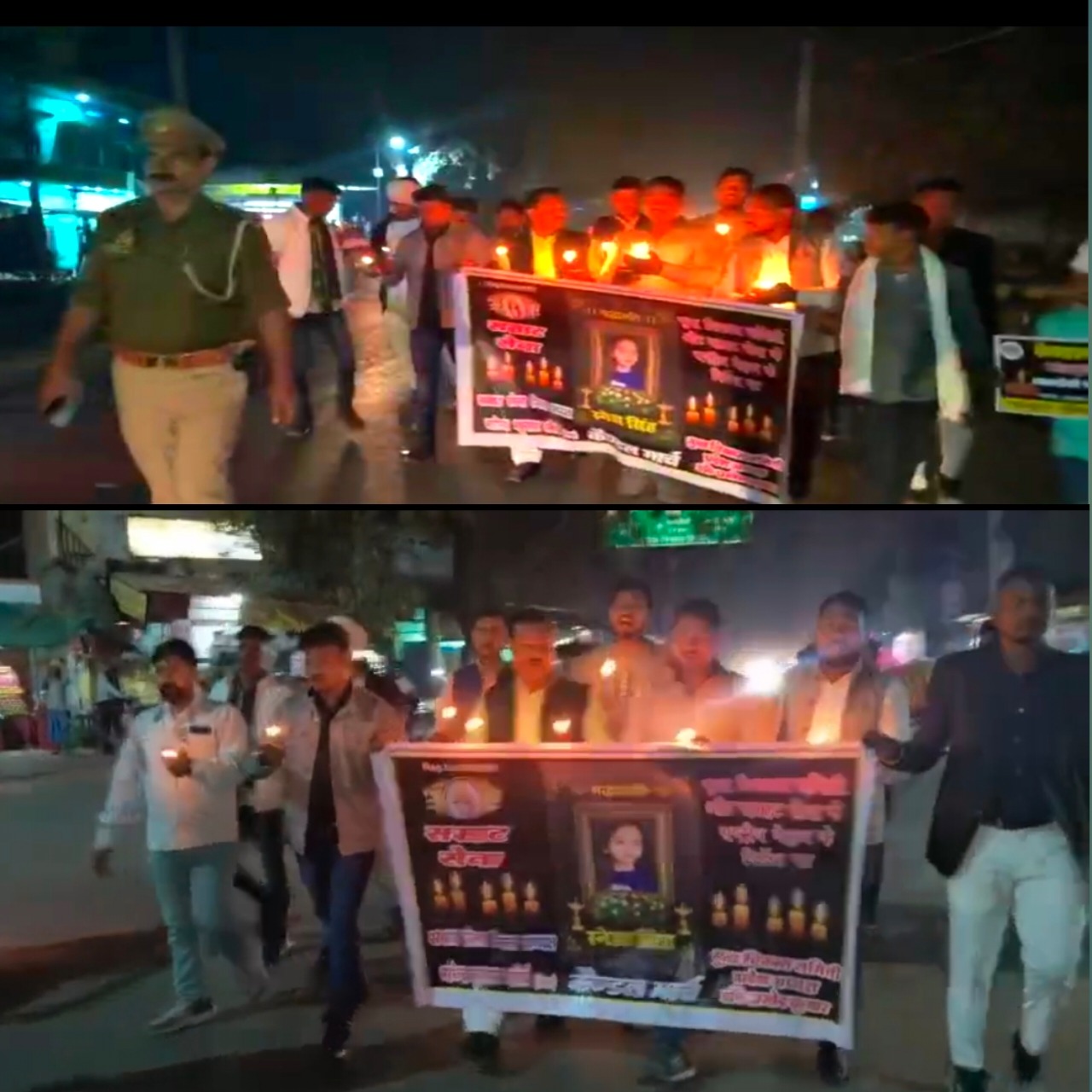 स्नेहा कुशवाहा को न्याय दिलाने के लिए निकला कैंडल मार्च, महिलाओं की सुरक्षा पर उठी मांग”
