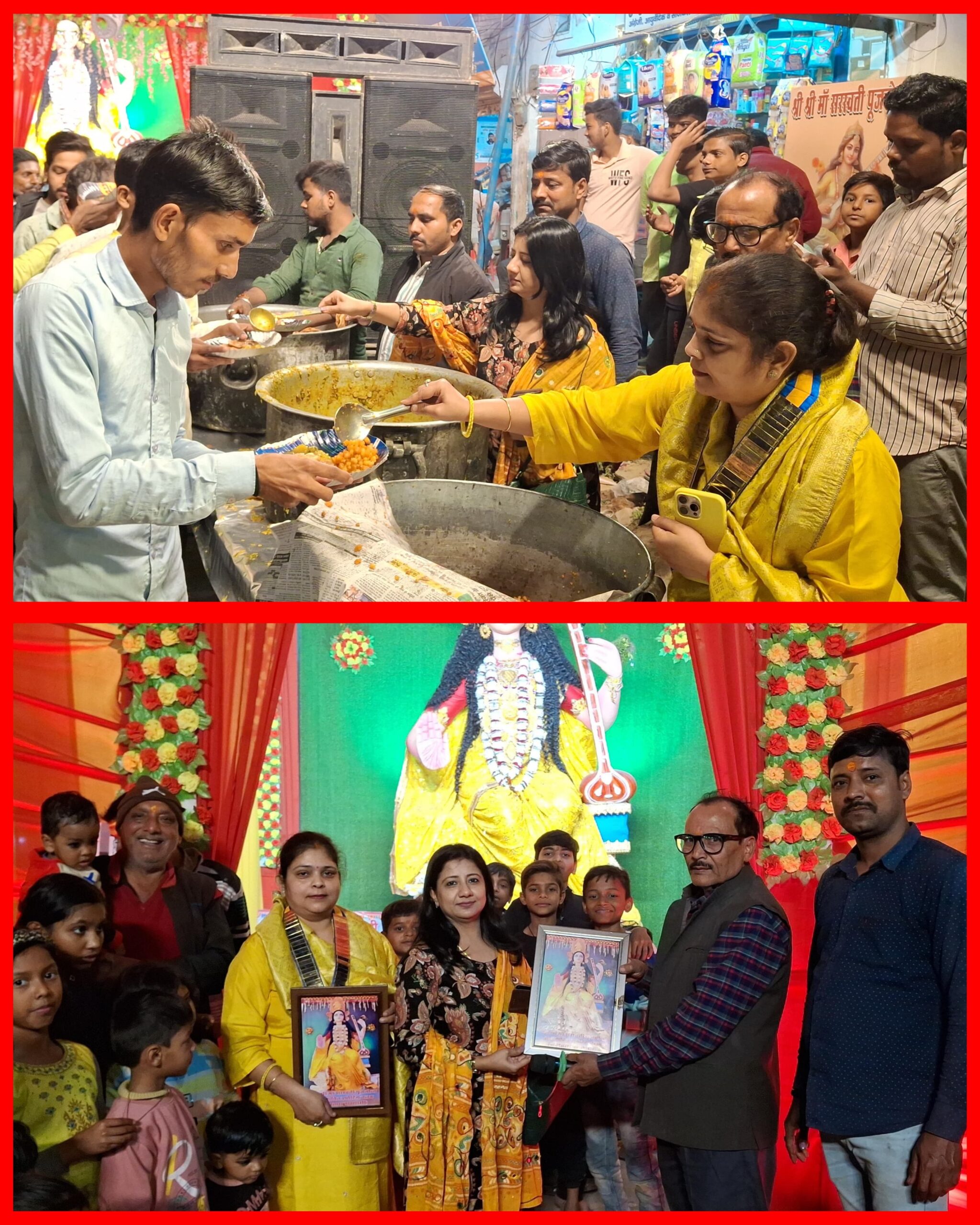 इनरव्हील क्लब आफ वाराणसी साऊथ के द्वारा विशाल भंडारे का आयोजन,भक्तो ने किया प्रसाद ग्रहण ||