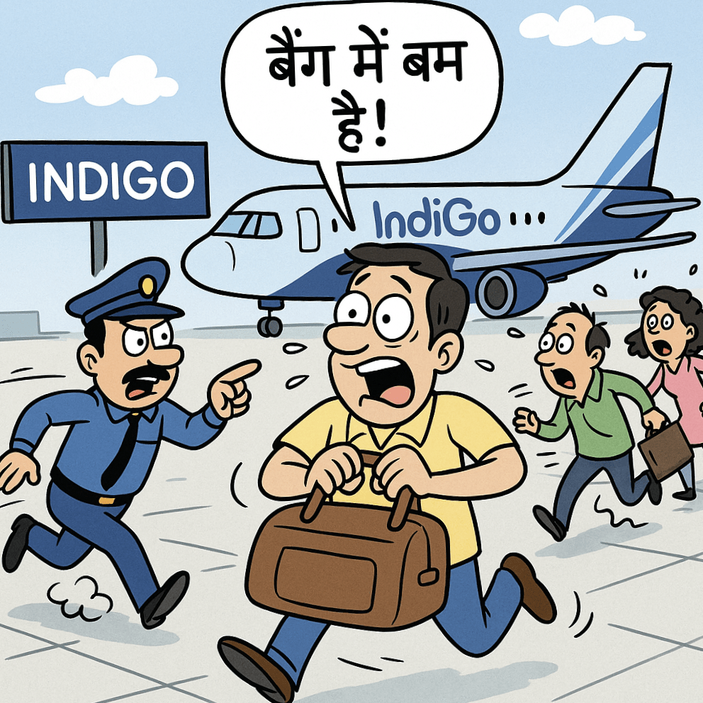 वाराणसी एयरपोर्ट पर कनाडाई यात्री ने दी बम की धमकी, उड़ान टली, रातभर सहमे रहे यात्री