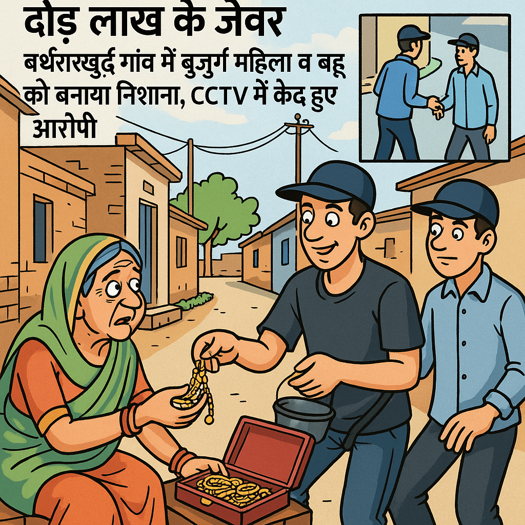 गहनों की सफाई के बहाने उचक्के उड़ा ले गए डेढ़ लाख के जेवर