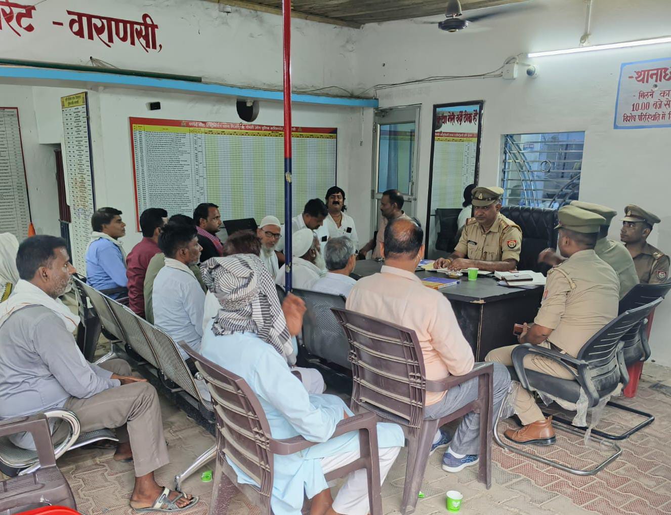 बकरीद को लेकर मिर्जामुराद थाने में शांति समिति की बैठक सम्पन्न