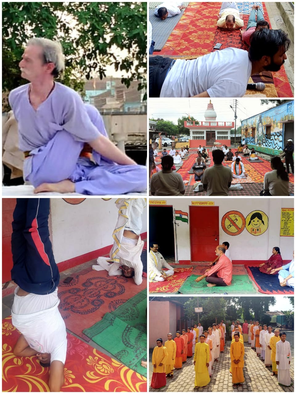 आश्रमों व विद्यालयों में मनाया गया 11वां अंतरराष्ट्रीय योग दिवस, मुद्राओं और प्राणायाम से आरोग्यता का संदेश