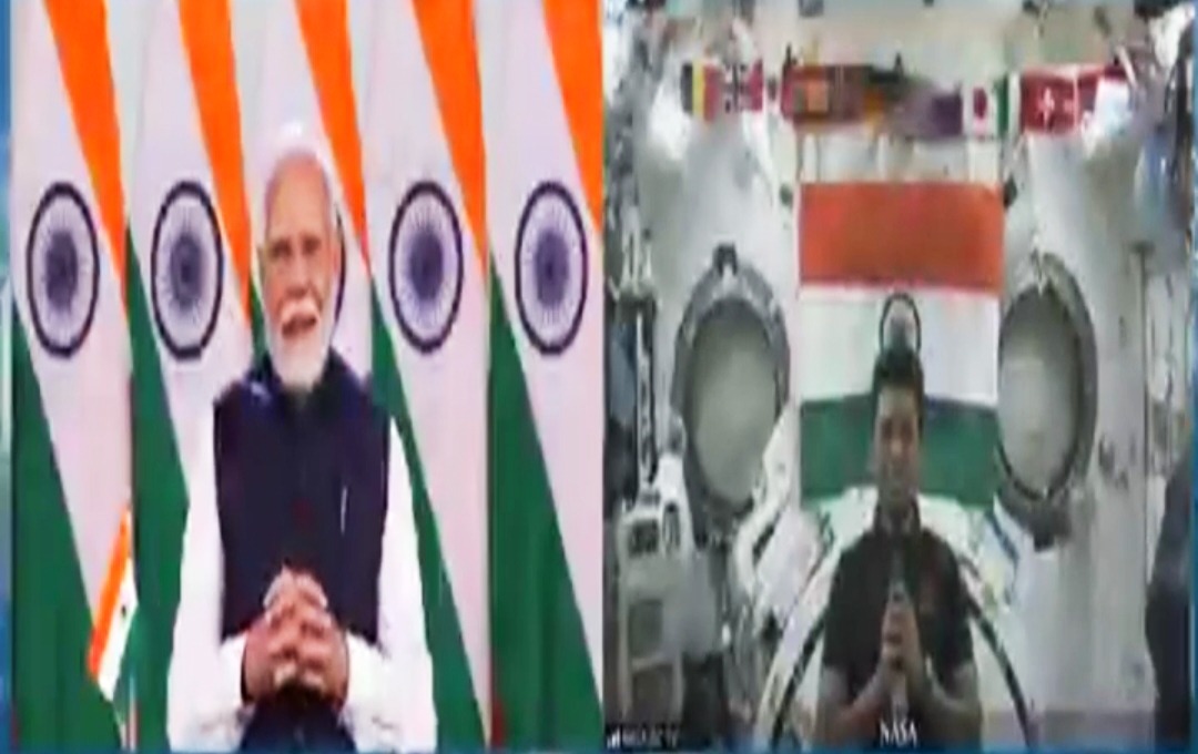 अंतरिक्ष स्टेशन से पीएम मोदी ने की ग्रुप कैप्टन शुभांशु शुक्ला से बातचीत