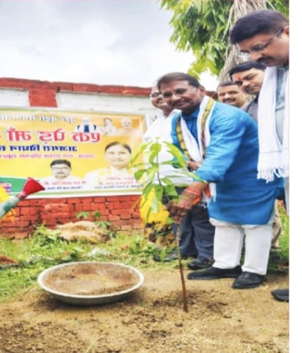‘मन की बात’ सुन विधायक त्रिभुवन राम, माँ के नाम पौधरोपण कर दिया पर्यावरण बचाने का संदेश