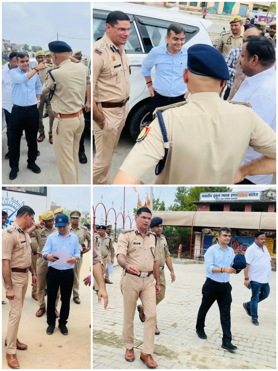 कावड़ यात्रा मार्ग का जिलाधिकारी व अपर पुलिस आयुक्त ने किया निरीक्षण, व्यवस्थाओं को लेकर दिए निर्देश