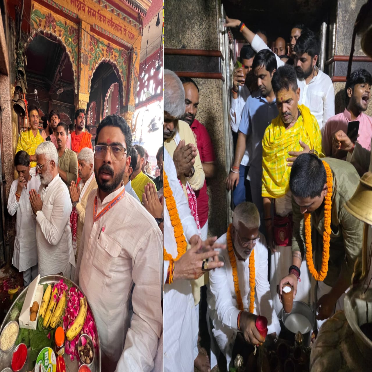 जल शक्ति मंत्री स्वतंत्र देव सिंह ने किया मार्कण्डेय महादेव मंदिर में रुद्राभिषेक