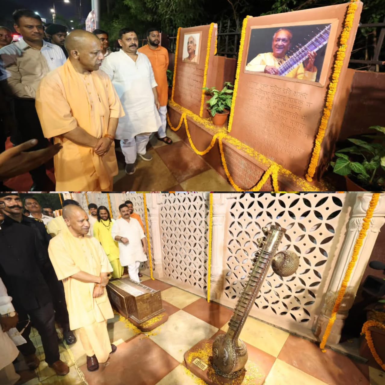 मुख्यमंत्री योगी आदित्यनाथ ने किया संगीत पथ का निरीक्षण, सौंदर्यीकरण कार्यों की सराहना
