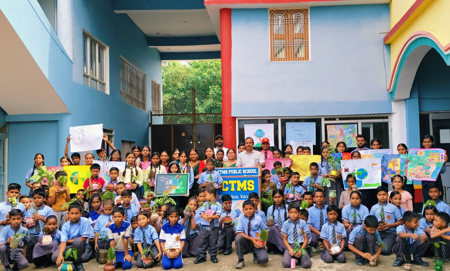 सीटीएमएस पब्लिक स्कूल में पर्यावरण संरक्षण दिवस पर भव्य आयोजन, 500 से अधिक पौधे रोपे गए