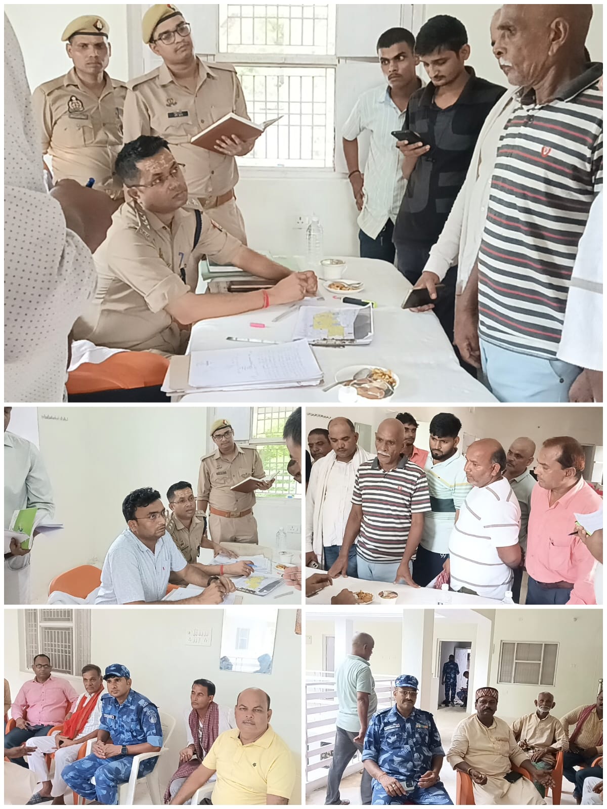 राजवारी हवाई पट्टी पर आरएएफ बटालियन कैंप के लिए अधिकारियों ने किया स्थल निरीक्षण