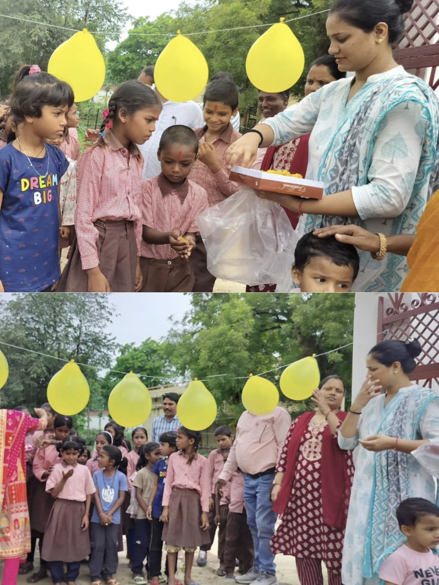 स्कूलों में लौटी रौनक, तिलक लगाकर बच्चों का हुआ स्वागत