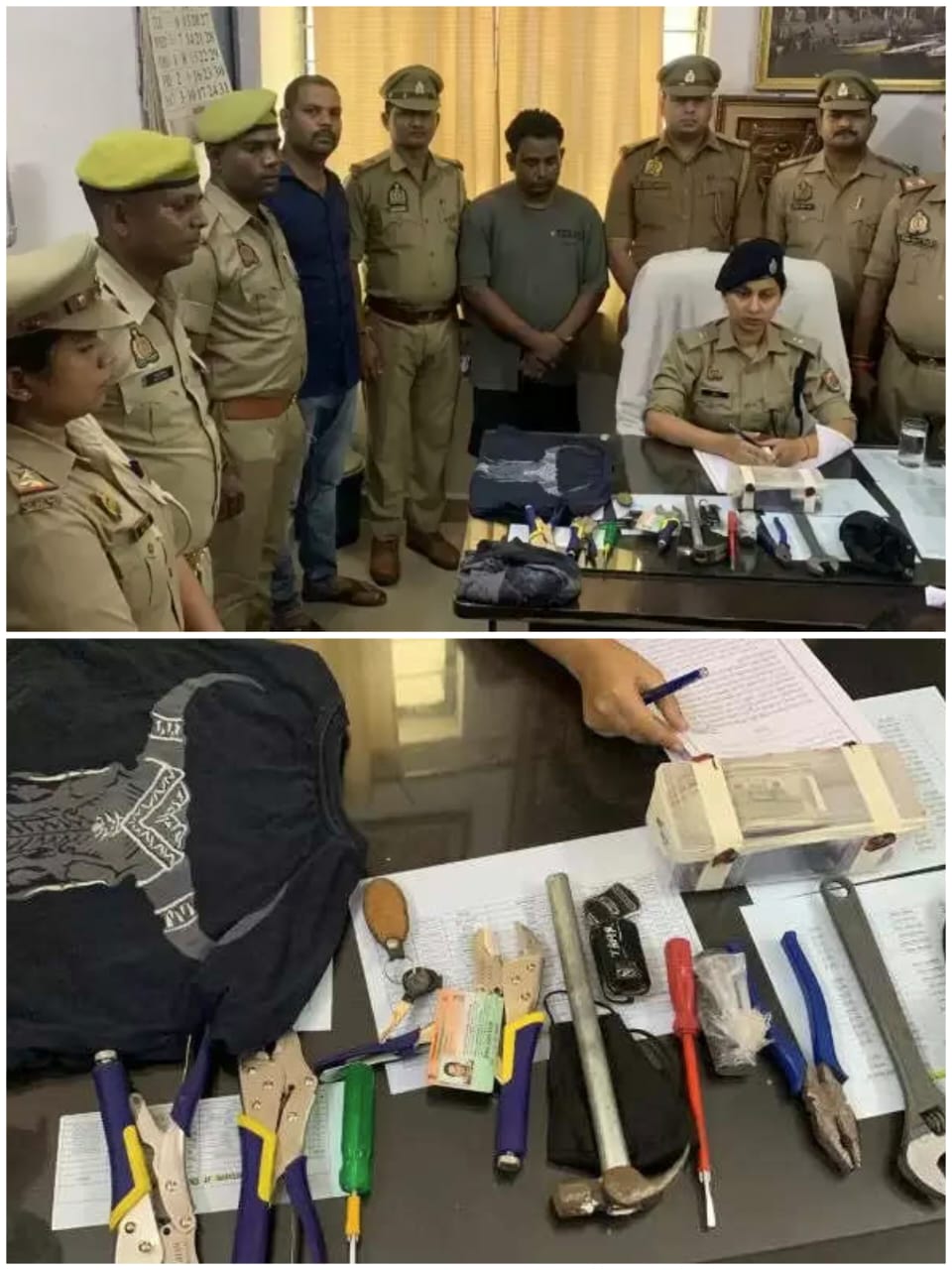 सारनाथ पुलिस ने पकड़ा आदतन चोर, लाखों का माल बरामद