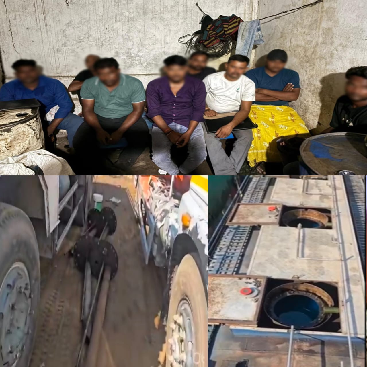 रामनगर में तेल कटिंग का भंडाफोड़, 8 गिरफ्तार