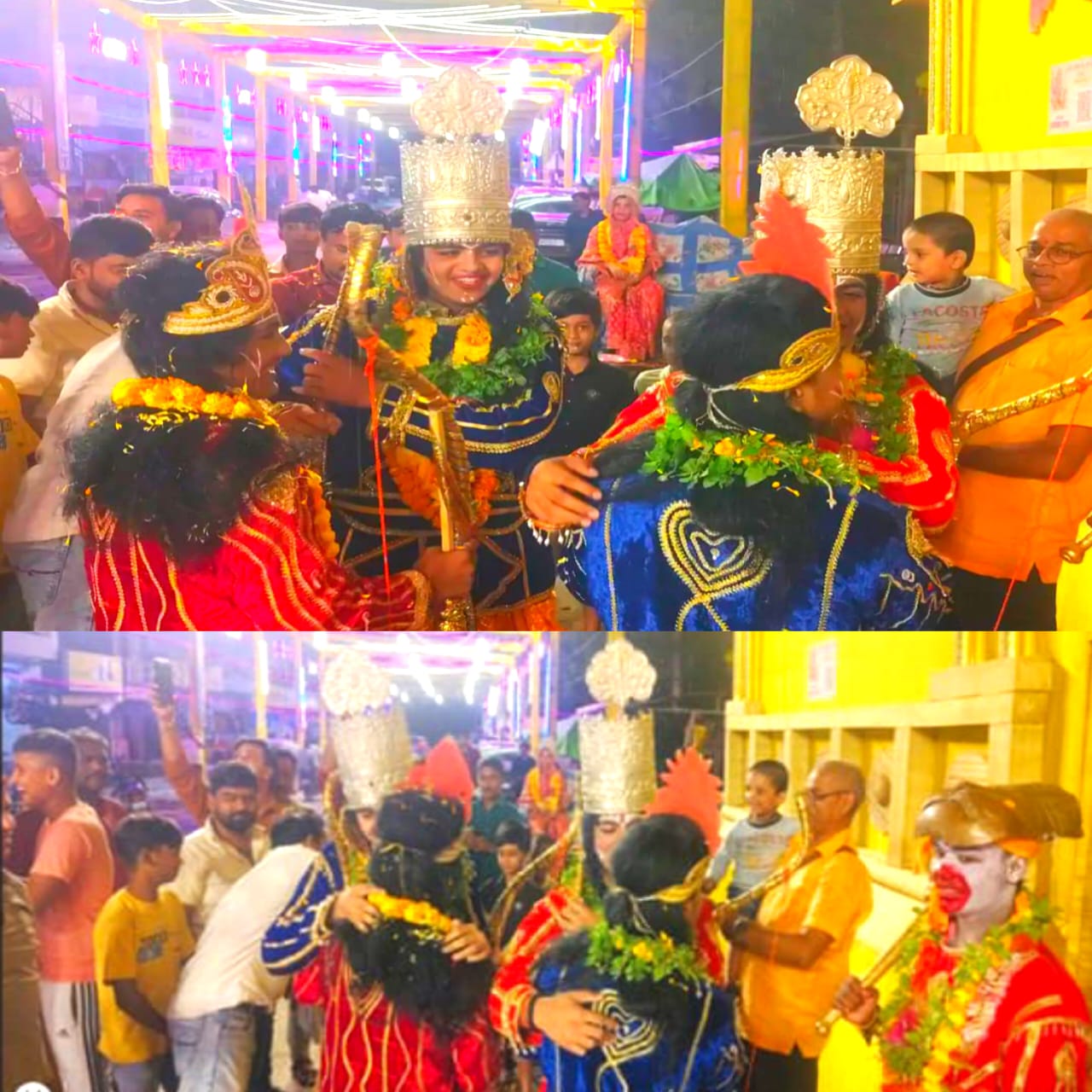 चौबेपुर में प्राचीन रामलीला का समापन भरत मिलाप के साथ हुआ, भावुक हुए श्रद्धालु