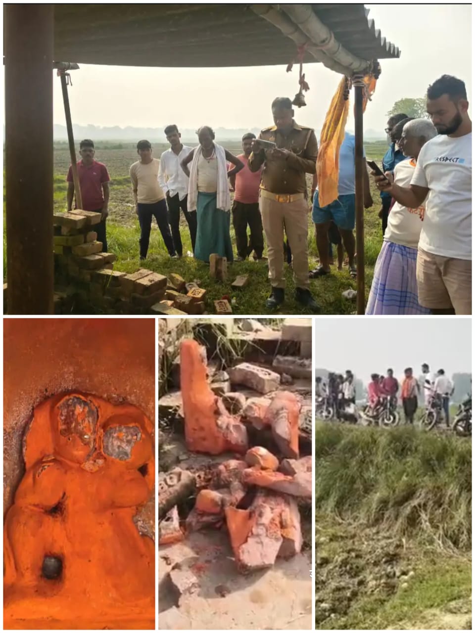 पिपरी में दो मंदिरों की हनुमान प्रतिमाएं खंडित, ग्रामीणों में रोष