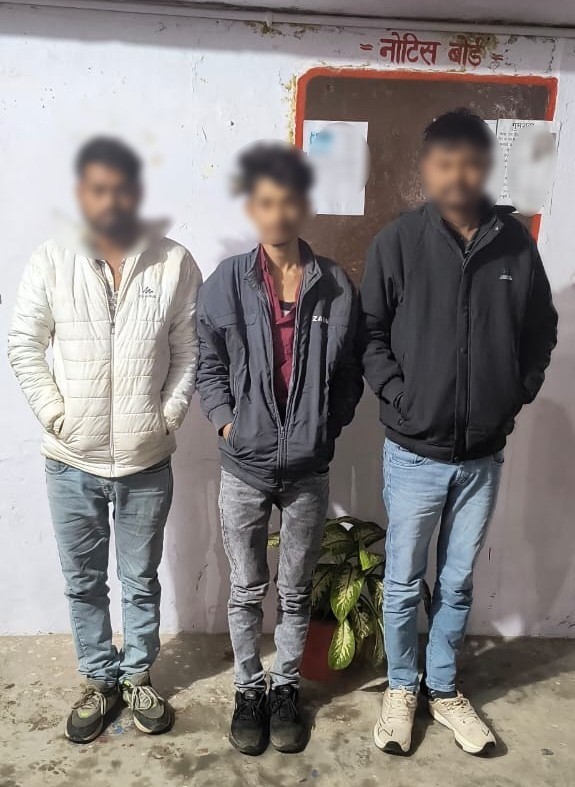 गो तस्करी के तीन आरोपी गिरफ्तार, भेजे गए जेल