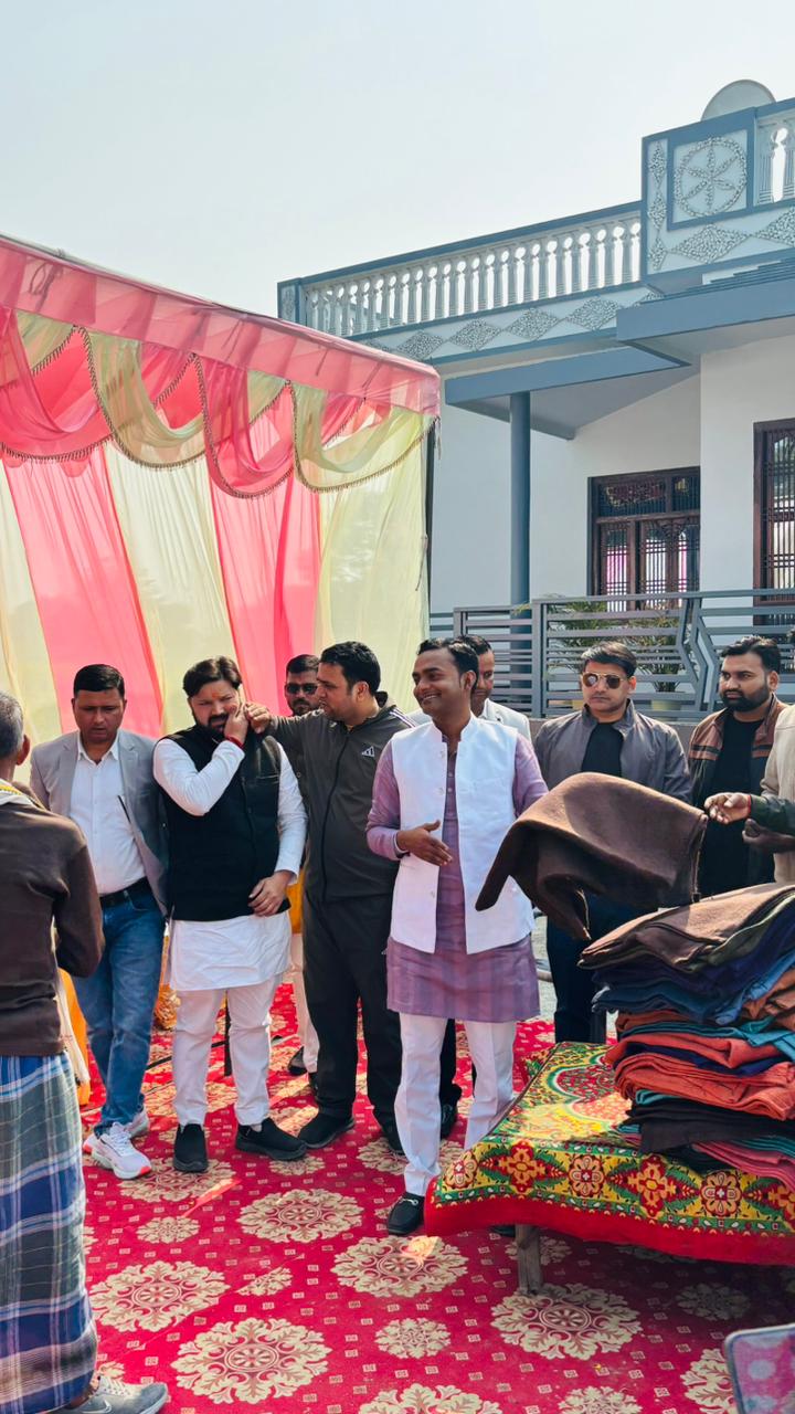 मानी ग्राम में कंबल वितरण कार्यक्रम संपन्न