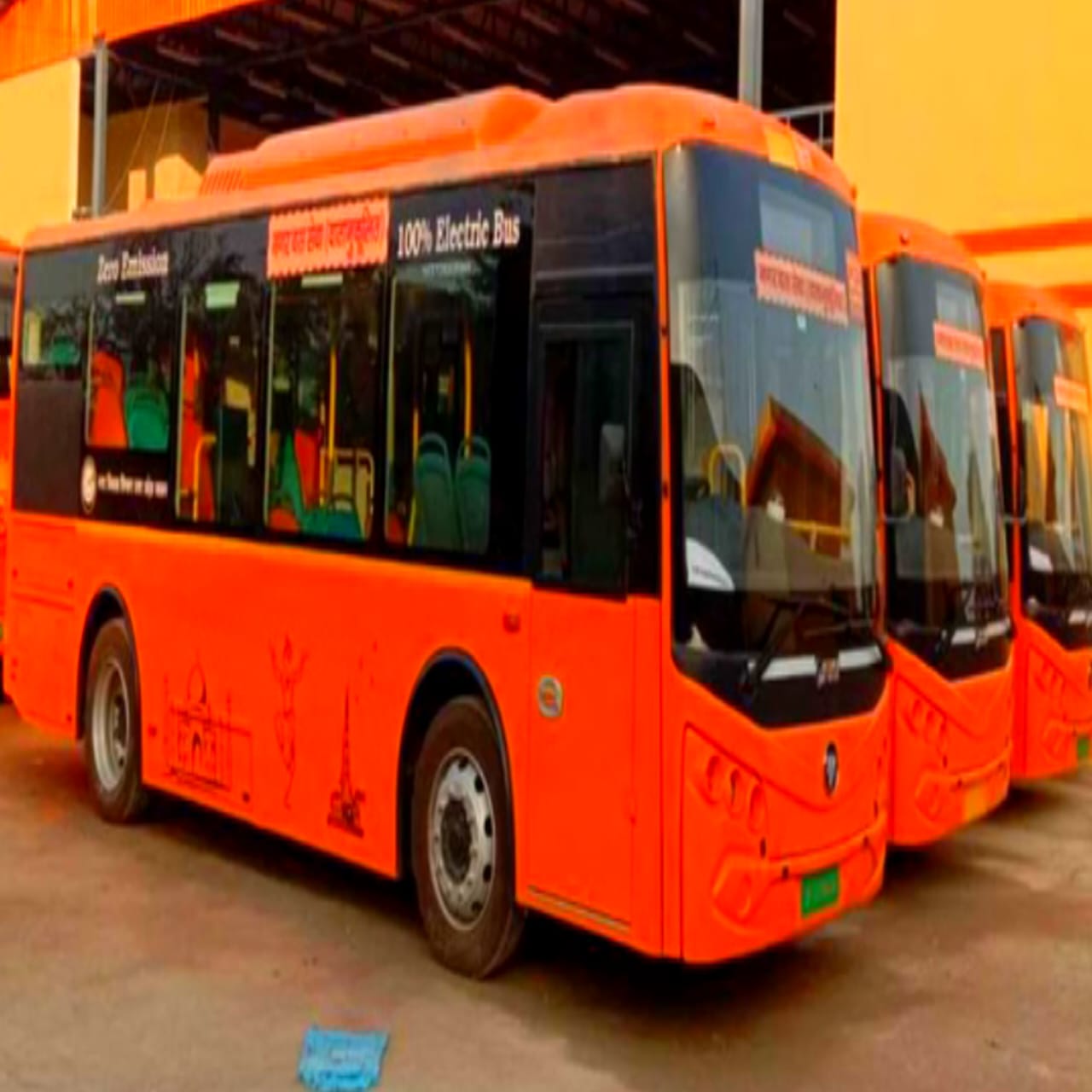 नगरीय सीमा के बाहर फिर दौड़ने लगीं ई-बसें