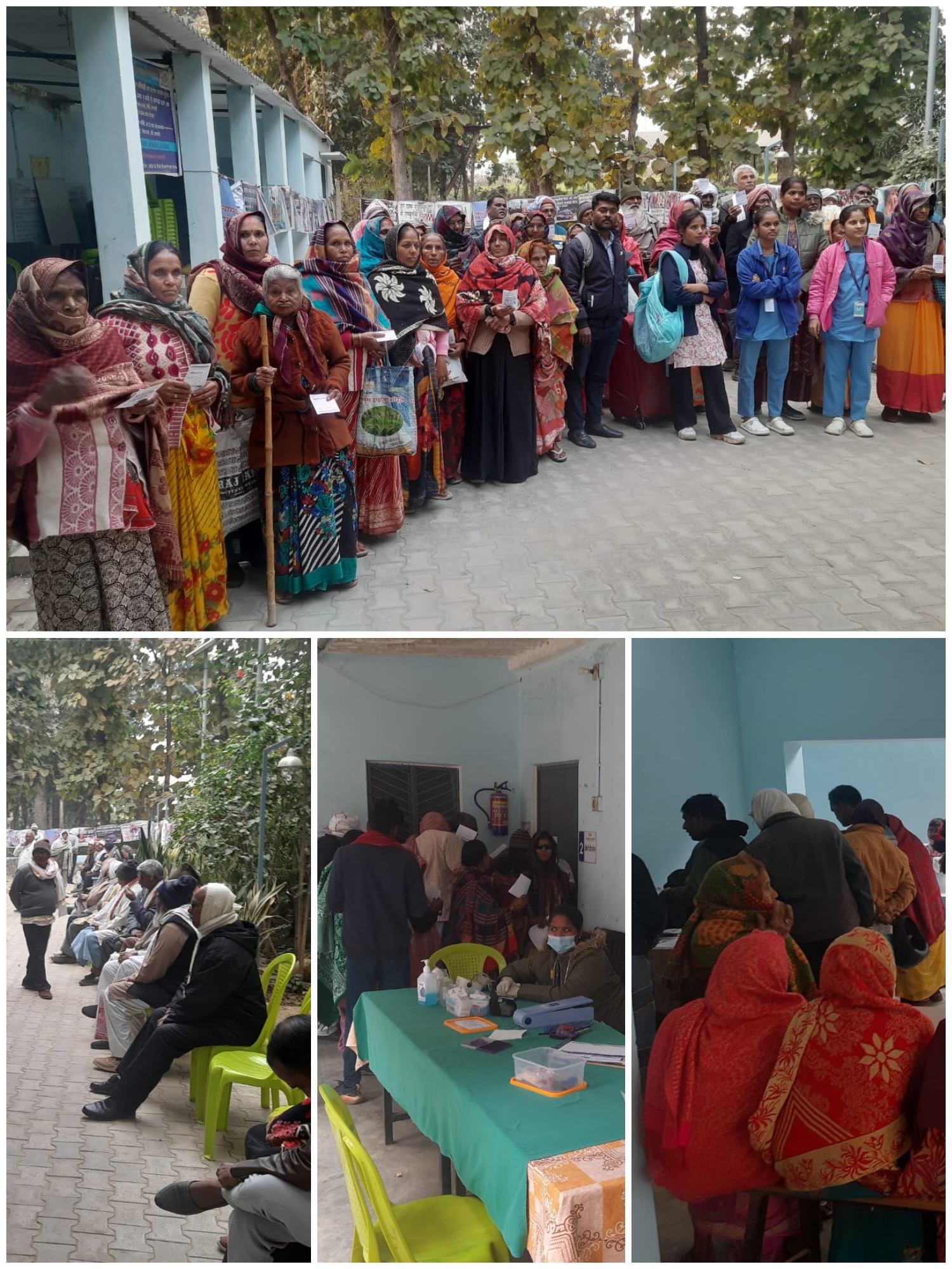 निःशुल्क नेत्र परीक्षण शिविर में 162 लोगों की जांच, 78 मोतियाबिंद मरीज चयनित