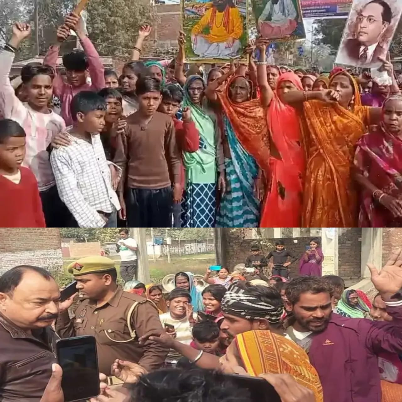 रविदास जयंती जुलूस में हाथी की अनुमति न मिलने पर बवाल, कोटवा–लहरतारा मार्ग जाम