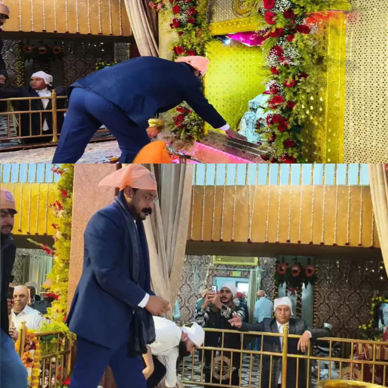 सीरगोवर्धनपुर में संत रविदास मंदिर पहुंचे सांसद चंद्रशेखर आजाद, सरकार पर साधा निशाना