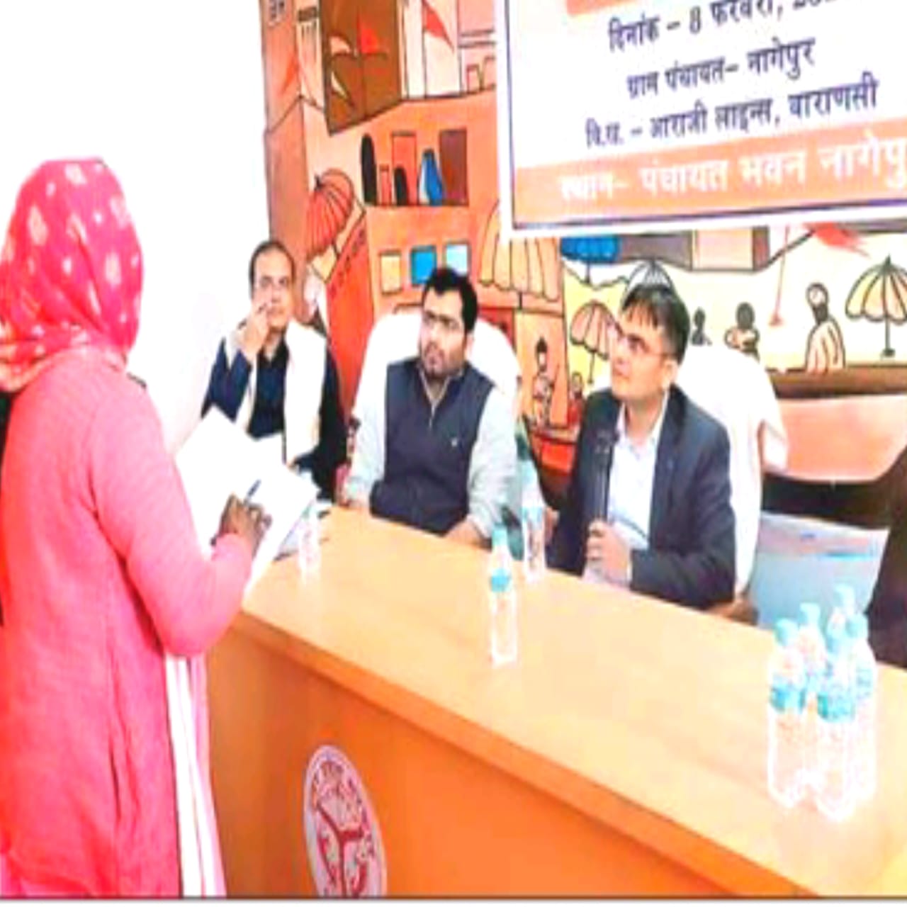 नागपुर गांव में लगा ग्राम चौपाल, समस्याओं का मौके पर निस्तारण