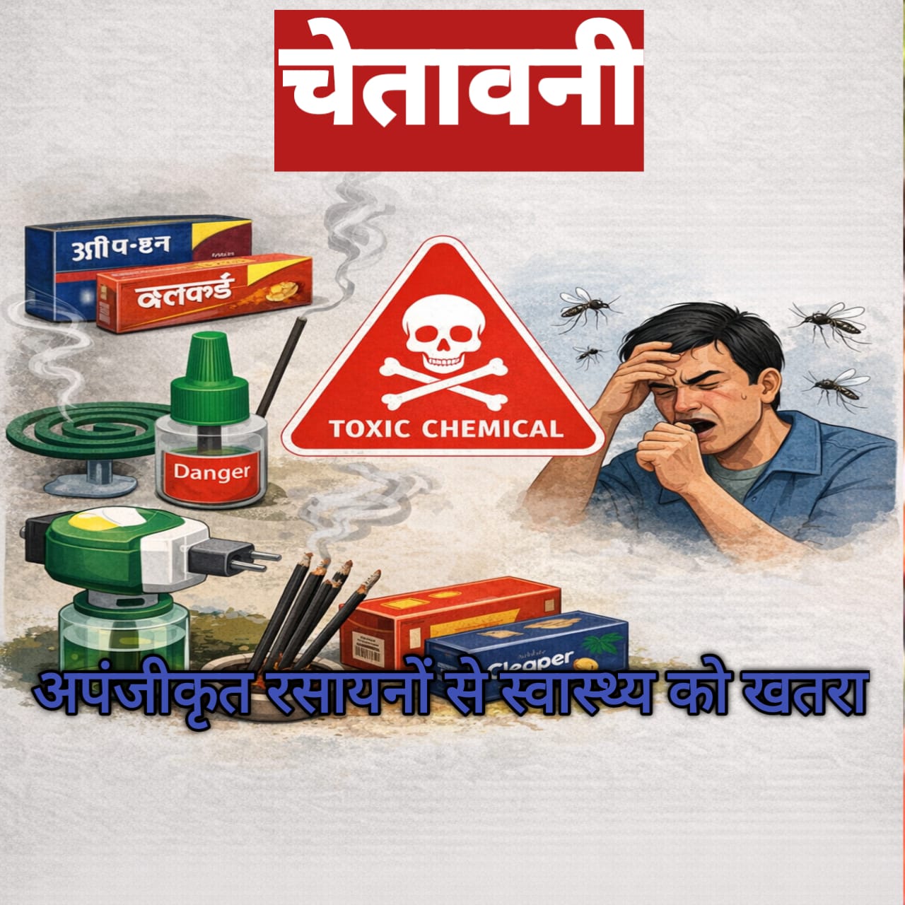 मच्छर भगाने वाले उत्पादों पर चेतावनी, अपंजीकृत रसायनों से स्वास्थ्य को खतरा