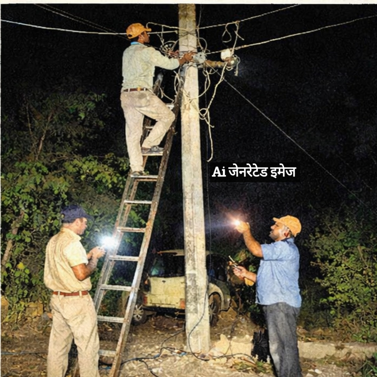 जंफर टूटने से छह घंटे ठप रही बिजली, ग्रामीणों में आक्रोश